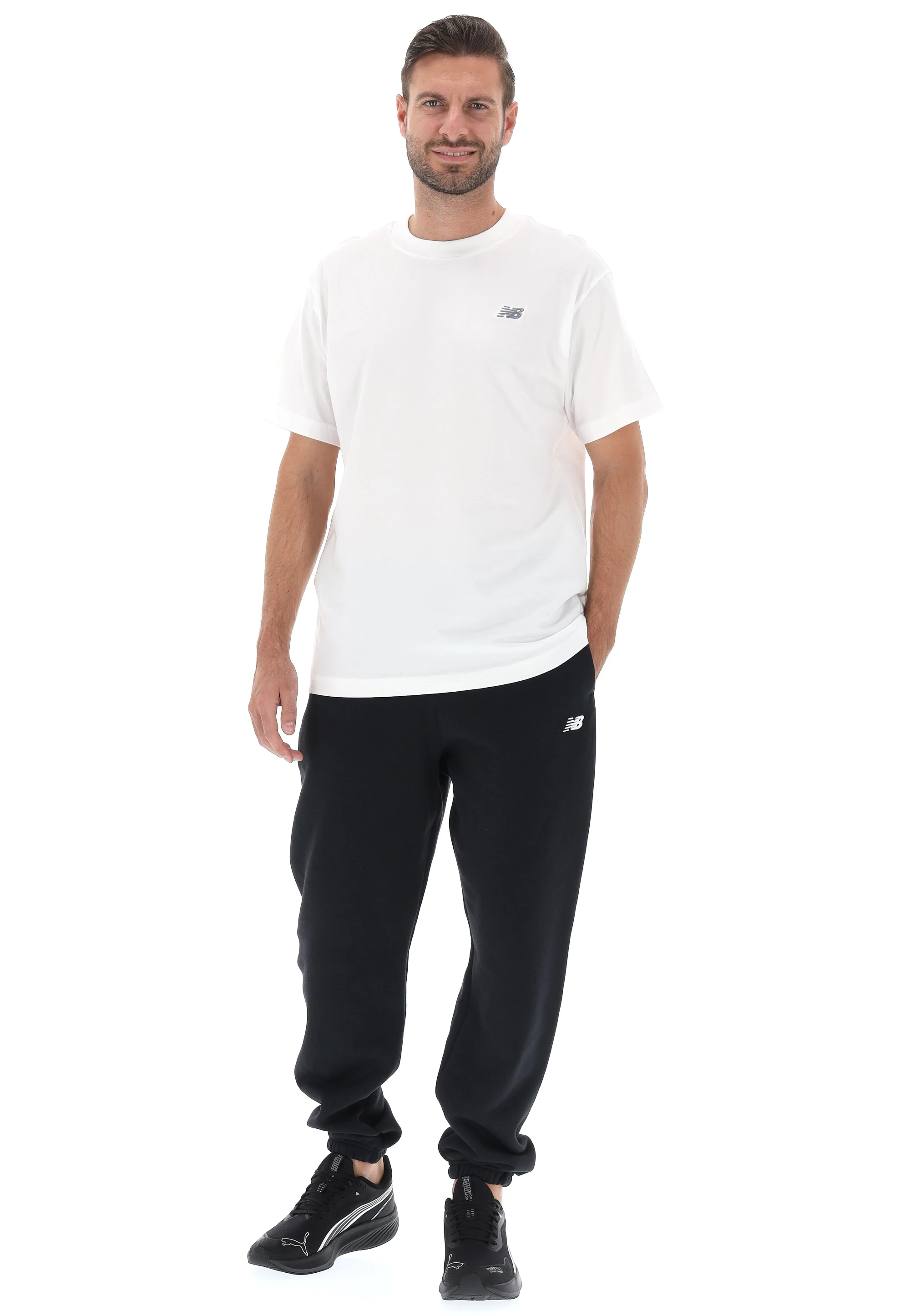 T-shirt uomo New Balance con logo ricamato MT41509